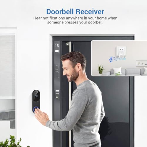 1080P Battery WiFi Video Doorbell Camera Wireless with Color Night Vision - image 8