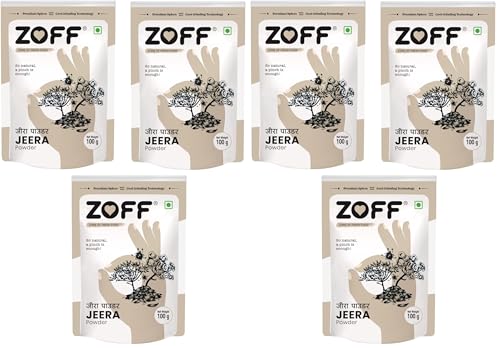 Image of Zoff Jeera Powder - Authentic Jeera Powder for Rich Flavor & Aroma - Cool Grinding Technology for Freshness - Hygienically Packed - Long Shelf Life - 300g (Pack of 2)