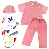 YIXANNX Doctor Play Set con Estetoscopio electrónico Regalos de cumpleaños Juegos para niños Equipo Educativo para niños pequeños Niñas