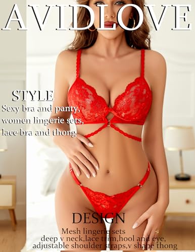 Avidlove Lace Bra & Panty Set - Now $4.99 with Code O6TS47YG