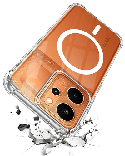 Image of Jkobi Shockproof Crystal-Clear Back Cover for Realme P4 Power 5G | Realme Narzo Power (Magsafe Wireless Support | Drop & Camera Protection | Hard Polycarbonate)