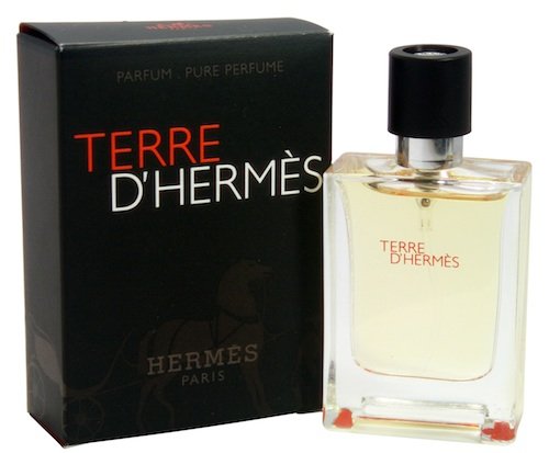 Terre D'Hermes by Hermes for Men Miniature Pure Perfume Spray 0.42oz
