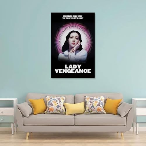RWTWQGEQWGR Lady Vengeance Movie Poster Art Wall Decorative Aesthetic Cover Poster Design Painting 08x12inch(20x30cm) Unframe-style