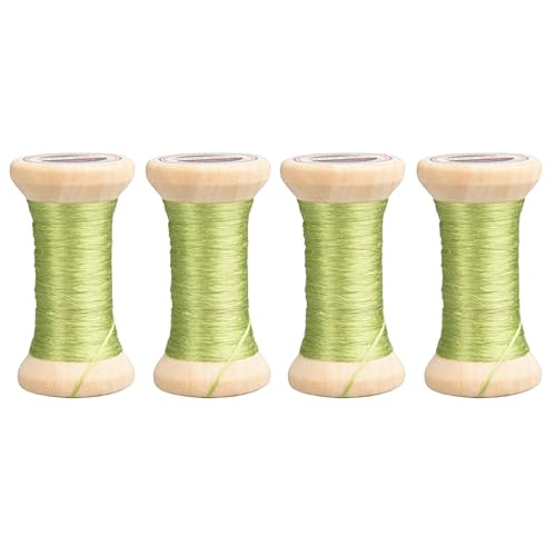 Image of 100% Mulberry Hand Dyed Silk Embroidery Thread, Embroidery Floss, 4 Spools Each 24 Yards (04-2)
