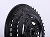 PROWHEEL Cykelvev, 42-34-24T för 3 x 6/7/8 hastighet universellt fyrkantigt hål vevsats 170 mm vevarm för mountainbike #4