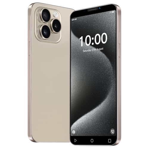 McMgc 3G Teléfono Barato, Pantalla IPS de 5.0 Pulgadas, 16GB ROM 128GB Ampliable, Android 9.0, Dual SIM, Doble Cámara (DP30 -Gold)