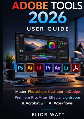 Adobe Tools 2026 User Guide: The Complete Practical Manual For Photoshop, Illustrator, InDesign, Premiere Pro, After Effects, Lightroom, and Acrobat — ... and Professional Production Systems.