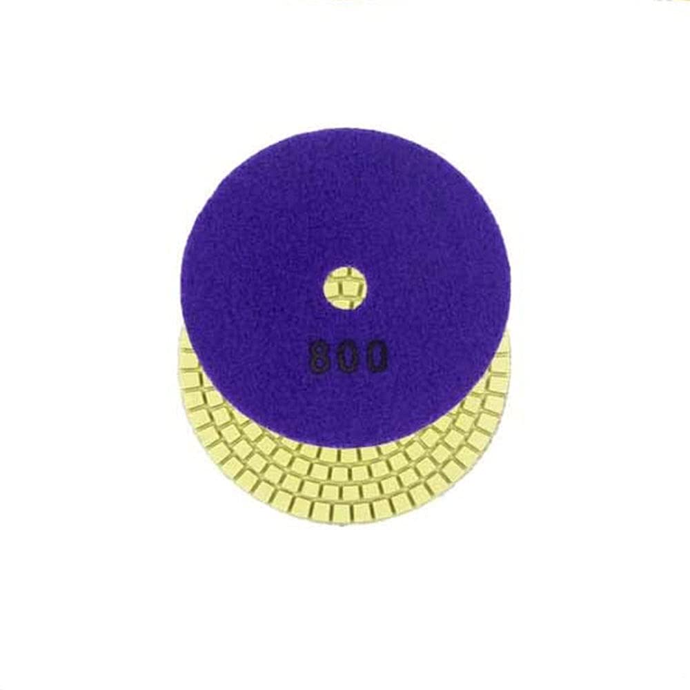4 inch Diamond Polishing Pads Set Wet Polishing 1Pcs 50#-3000# Grit Pads for Granite, Stone, Concrete, Marble, Travertine Polishing 7 Sizes for Choose