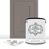 ALL-IN-ONE Paint by Heirloom Traditions, Stonehenge (Mid-tone Neutral Taupe), Gallon - Durable cabinet and furniture paint. Built in primer and top coat, no sanding needed. Includes our 30 featured