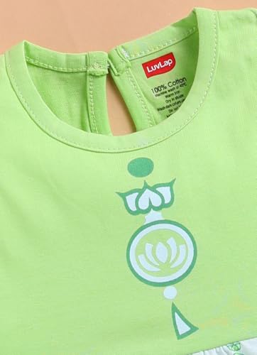 Image of LuvLap Baby Girl 100% Cotton Sleevless Girls Frock Pack of 3