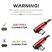 YWXTW [3 Pack] Galaxy S22 Ultra Charger USB Type C Cable 10FT [Case Friendly] 90 Degree Durable Fast Charging Cable for Samsung Galaxy S23 Ultra S22 Ultra S21 Ultra S20 FE, Note 20 Ultra - Red