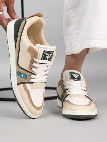 Image of Run 07 Mens Spectra PU Sole Superior Grip Mid Top Sneakers | Casual Shoes | Solid Smart Casual Walking Shoes | Cushioned Footbed with Extra Comfort Shoe