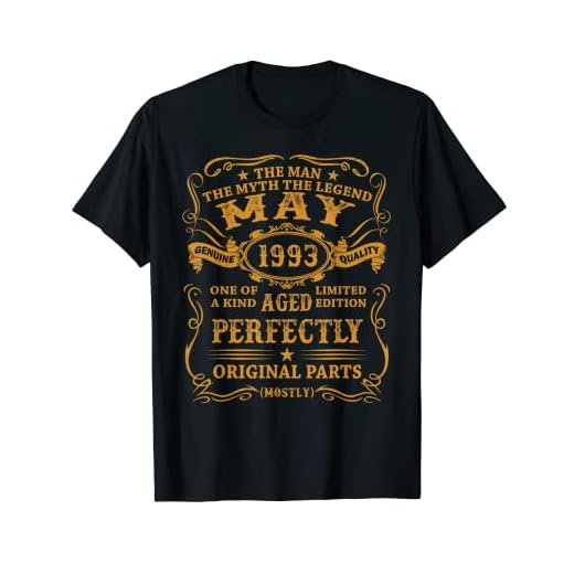Hombre Nacido En Mayo 1993 Vintage 30 Años Regalo Hombre Mujer Camiseta