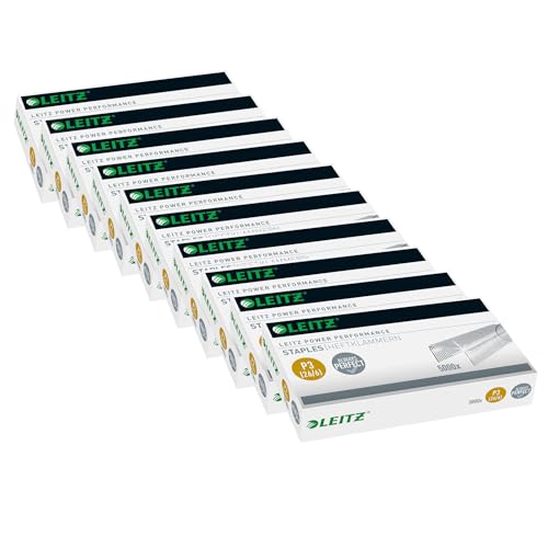 Agrafes P3 Leitz 55721000 type 26/6 galvanisées, pack de 10 x 55721000