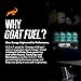 G.O.A.T. Fuel Energy Drink, Co-Founded by Jerry Rice, Natural Caffeine, Electrolytes, BCAAs, Cordyceps Mushrooms & Antioxidants, Light Carbonation Pre Workout, 12 Pack, 12 FL Oz, Legends Variety Pack