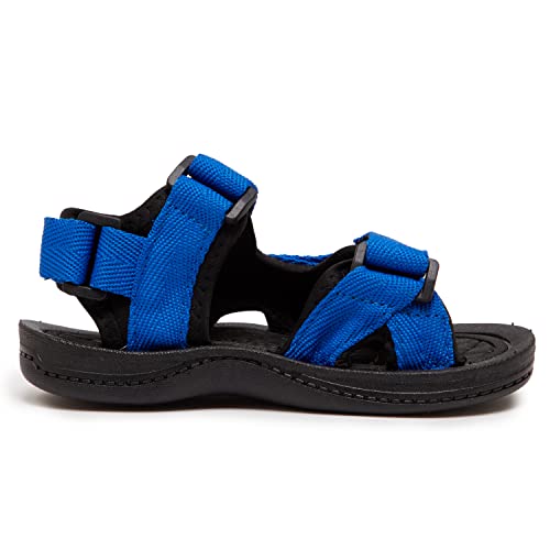 Skysole All Terrain Double Strap Sandals For Boys - Rubber Sole Amphibian Hiking/Water Sport Sandal - Royal/5-6 Toddler #TOP3