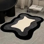 Room Decor Y2K Cool Rugs Aesthetic Cloud Carpet Area Rug Modern for Bedroom Living Room (1.6 '×2.6',Black)