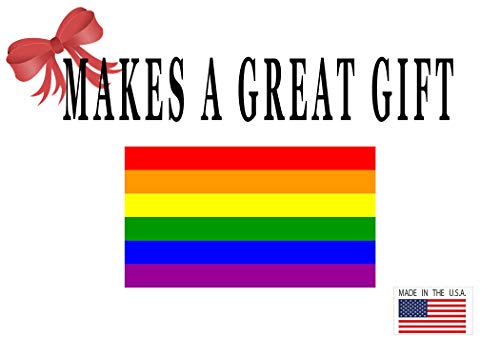 Rogue River Tactical Lgbt Rainbow Flag Sticker Car Decal Bumper Sticker Gay Pride Lesbian Bisexual Transgender Support (5X3) #TOP5