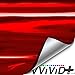 VViViD Holographic Chrome Red Vinyl Wrap DIY Air-Release Adhesive Film 50ft x 5ft