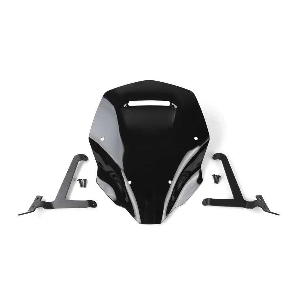 NLNGNZBZTP Windscreen Motorcycle Windshield For MT-07 For Gen4 2025 2026 Windscreen ABS Fairing Wind Deflector Visor(Black)