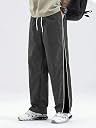 O3e Light Fit Straight Fit Track Pants for Men High Rise Ankle Length Gym Lower Quick Dry Polyester Blend Sports Joggers Drawstring Zipper Running Training Casual Wear (in, Alpha, M, Regular, Grey) gallery image