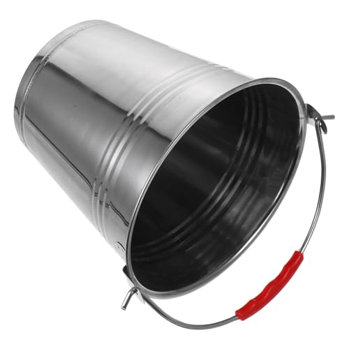 HOLIDYOYO Cubo de Carbón para Barbacoa de Hierro 23X18X15 CM Cubo de Cenizas Resistente para Chimenea y Fogata Contenedor Multifuncional para Exteriores E Interiores