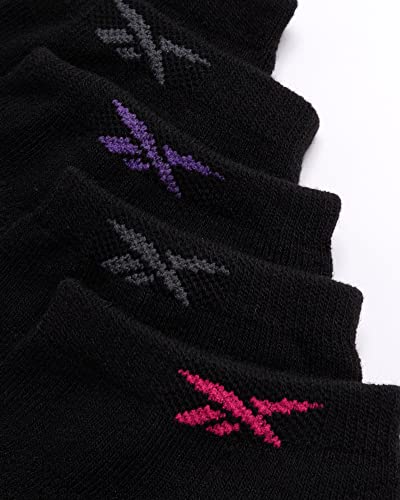 Image of Reebok Womens Low Cut Socks 6 Pack Cushioned Athletic Performance Socks | Breathable, Moisture-Wicking Fabric with Arch Support, a Comfort Toe Seam and Flexible Stretch Fit