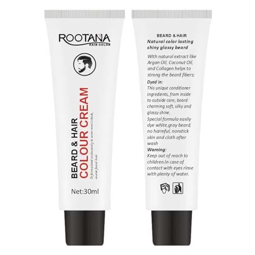 Tinte De Barba Para Hombre - Rápido Para Hombres - De Cabello Castaño Tinte | Beård Para Colorear Para Hombres, 60 Ml De Crema De Crema Be Ård ЬErtling ЬEard Cream Para Cabello De Ba