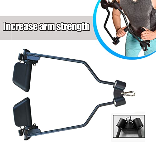 Image of Adjustable Lat Pull down Bar, Cable Machine Attachments for Gym, Home Gym Fitness T-bar Row Pulldown Attachments, Lat Pull Down Machine Wide Grip Neutral Grip Handle