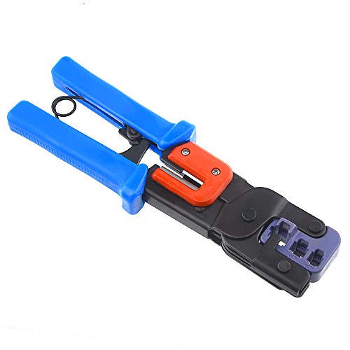 BXQINLENX Professional Multi-function Wire Crimper telephone tool crimps cable wire stripper wire crimper and cuter for 8P8C(RJ-45) 6P2C 6P4C 6P6C RJ-11 RJ-22（4P2C 4P4C）handset modular plug