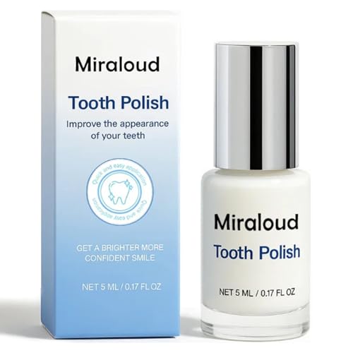 Miraloud Tooth Polish - Instant Clean Smile, Natural Teeth Whitening Paint, Portable & Long-Lasting Tooth Polish, Natural Teeth Whitener, Gentle Care Naturals Formula ToothPaint(1PC)