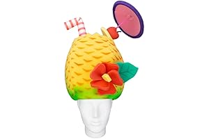 Pina Colada Foam Party Hat with Drinking Glasses