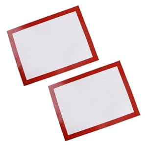PRETYZOOM 2 Pcs Thicken Liner Mat Cooking Mat Fondant Mat Baking Mat Baking Tray Pad Biscuit Mats Non-stick Baking Mat Non-slip Baking Mat Kitchen Baking Mat Restaurant/bar Equipment