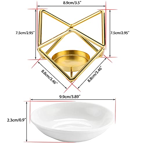 BSTKEY Bruciatore di cera decorativo in metallo