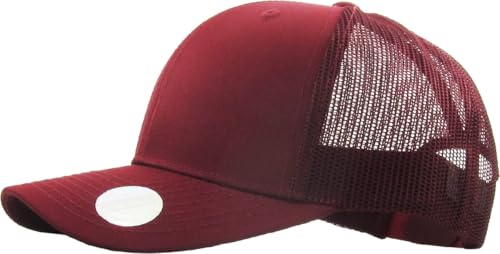 Image of Classic 6 Panel Cotton Twill Mesh Trucker Cap Hat Adjustable Snapback Hat