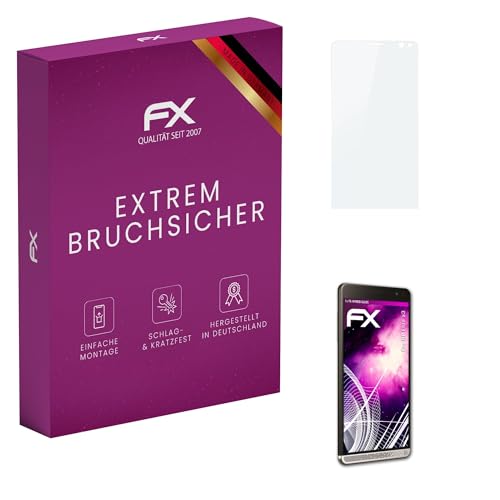atFoliX Glasfolie kompatibel mit HP Elite x3 Bildschirmfolie, 9H Hybrid-Glass FX Schutzpanzer Folie