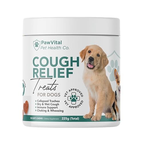 Dog Cough Medicine - 100% Natural Respiratory Support - Relief for Cough and Breathing Discomfort - All-Natural Treats Made with Real Chicken