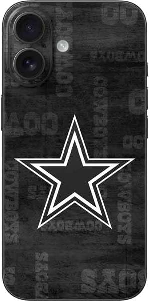 Skinit Decal Phone Skin Compatible with iPhone 16 - Officially Licensed NFL Dallas Cowboys Design