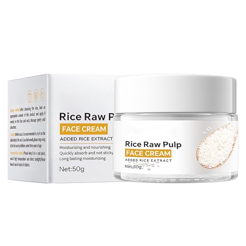 Crema De Arroz Para La Piel Del Cara Y Cerrar Los Poros Quitar Manchas,Cremae De Arroz Para Blanquear La Piel,Sérum Esencia Del Arroz + Crema Facial Ded Arroz