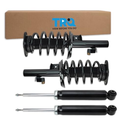 Image of TRQ Front & Rear Complete Strut Assembly & Shock Absorber Kit 4 Piece Compatible with 2007-2016 Volvo S80