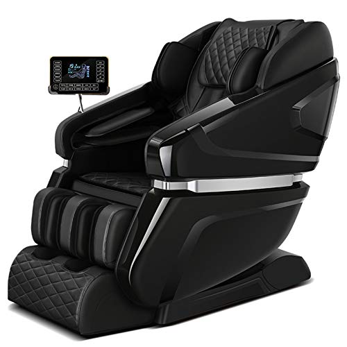 SL-Track-Massagestuhl Null-Gravity-Ganzkörper-SHIATSU-Taillenheizer Bluetooth-Lautsprecher,Schwarz