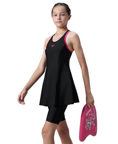 Image of Speedo Girl's Endurance 10 Racerback Swimdress with Boyleg