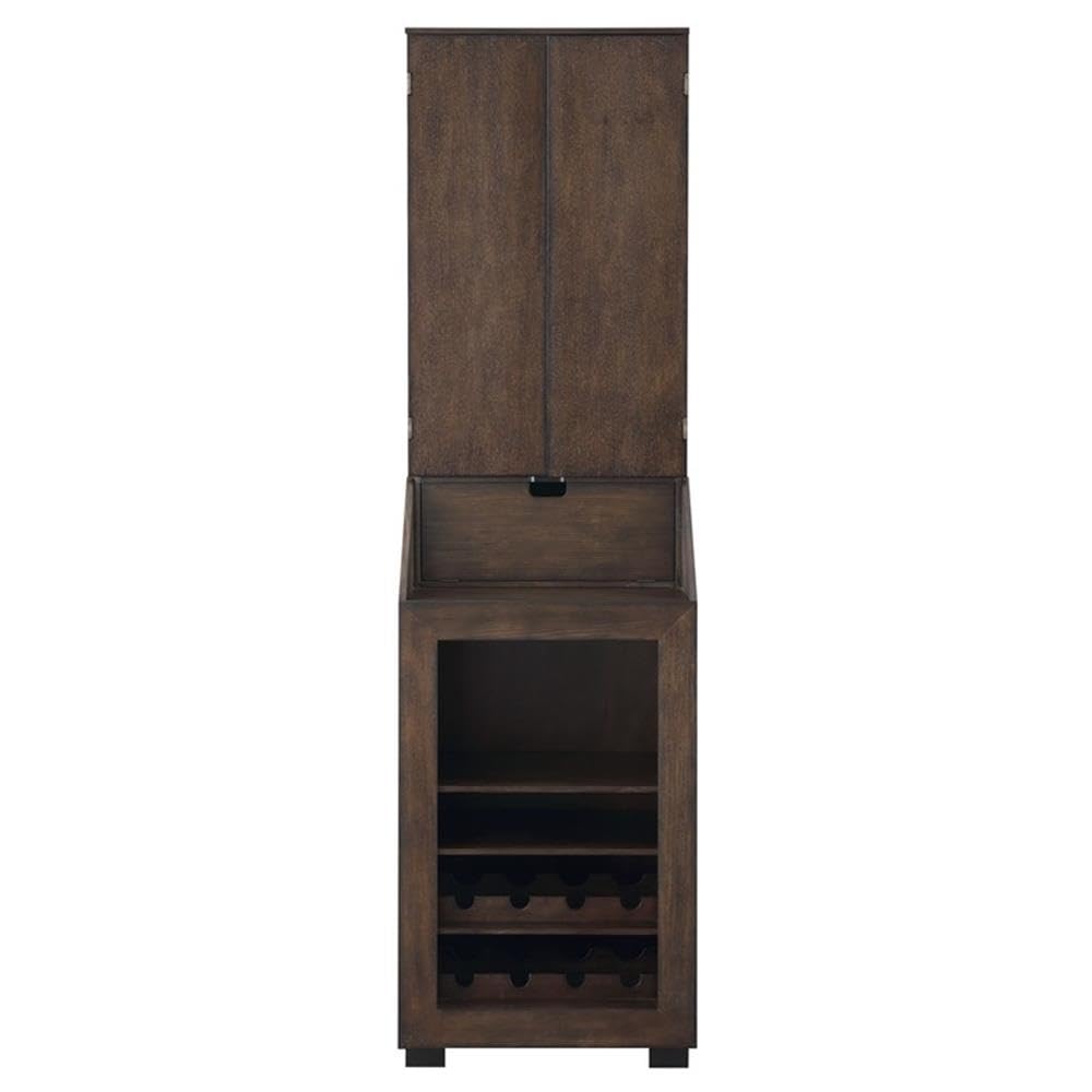 BOWERY HILL Dartboard Cabinet in Brown