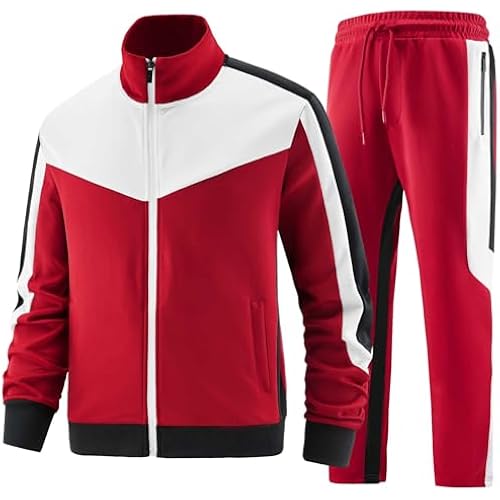 ANOTWENER Men's Tracksuit Set 2 Piece Jogger Sweat Suit Lounge Set