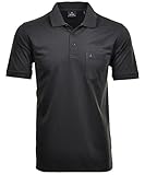 Mit Brusttasche RAGMAN Herren RAGMAN Kurzarm Softknit Poloshirt 3X-Large, Anthrazit-019