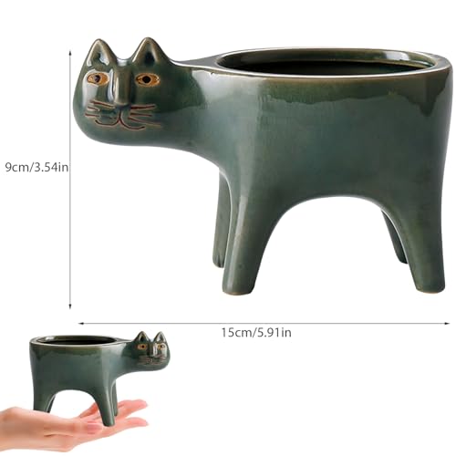 Pot en forme de chat idéal comme cadeau de décoration intérieure - 8