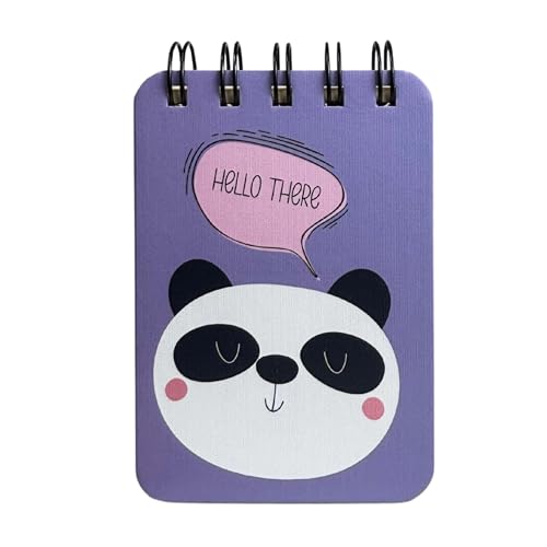 Image of Spiral Pocket Notebook (7.5 x 11 cm) | Cute Mini Notepad | Small Handy Notebook for School, Office & Personal Notes (Hello There)