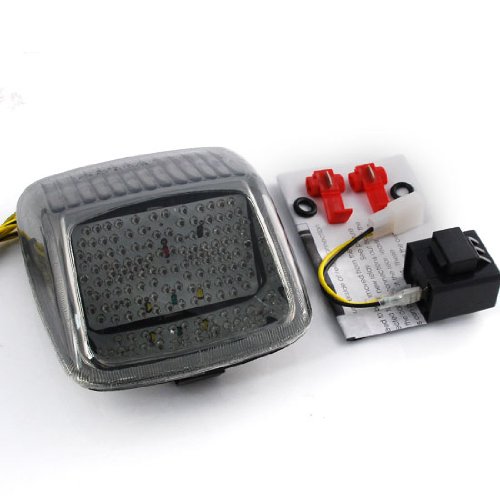 Custom Smoke Integrated 118 LED Turn Signal Blinker Lamp Running Brake Stop Tail Light Compatible with 2002-2011 Harley V-rod Load Resistor