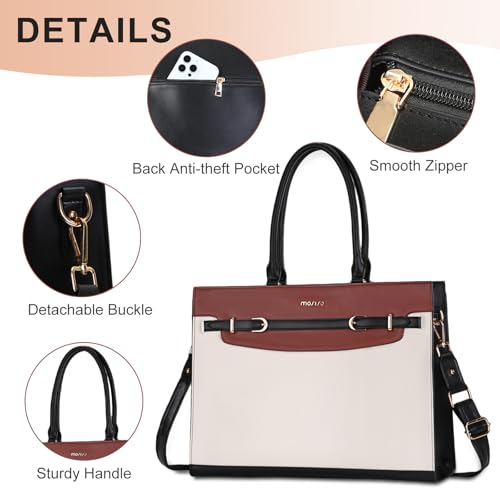 Maletín para portátil MOSISO Tote 15.6 pulgadas negro miniatura 5