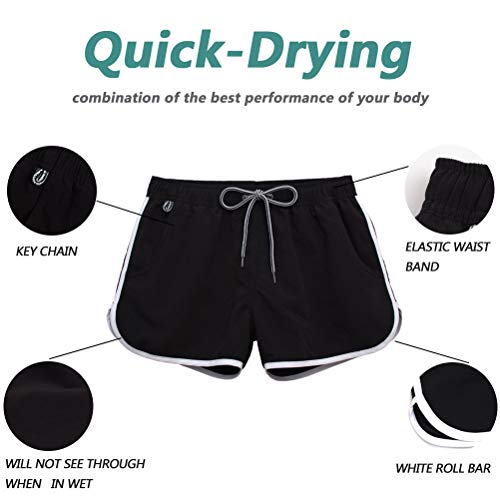 Women's Beach Shorts Quick Dry with Pockets- Summer Swimmwear Shorts4